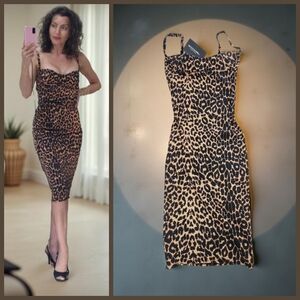 NWT Leopard Midi